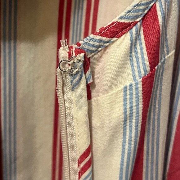 Anthropologie Damson Madder Dress Josephine Sailor Striped Collared Midi Sz US 2 - Picture 9 of 16